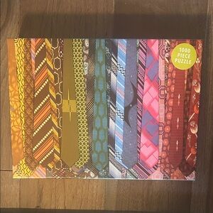 Colorful Tie Puzzle. 1000 pieces